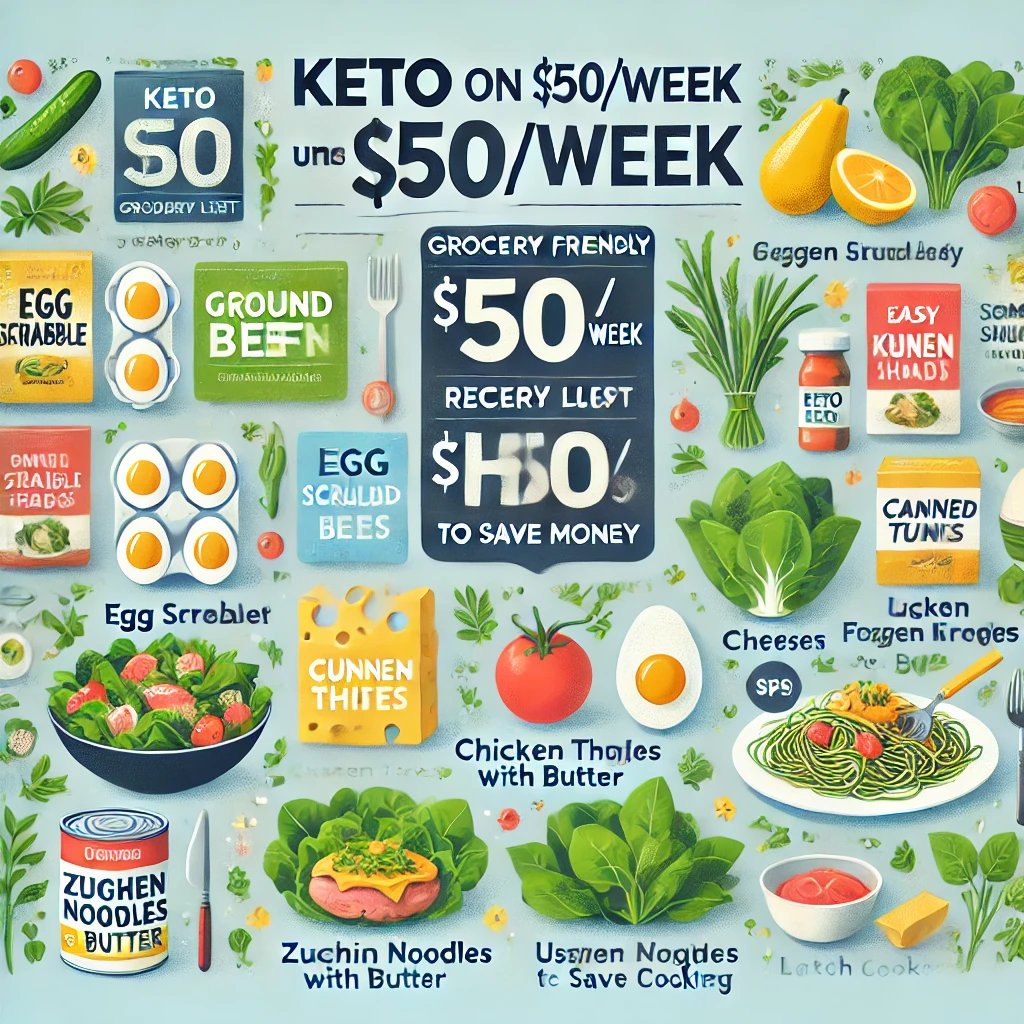 Keto on $50/Week: Grocery List, Recipes & Hacks to Save Money